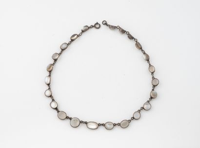 Articulated necklace in sterling silver (800)...