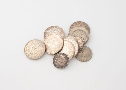 FRANCE and SWITZERLAND
Lot of silver coins...