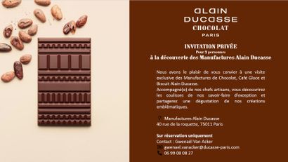A la chocolaterie Alain Ducasse, profitez...