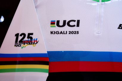 UCI Road World Champion 2025 jersey under...