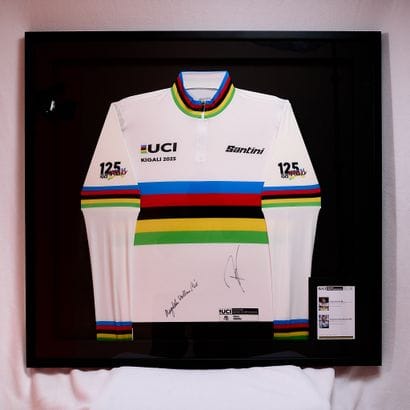 UCI Road World Champion 2025 jersey under...