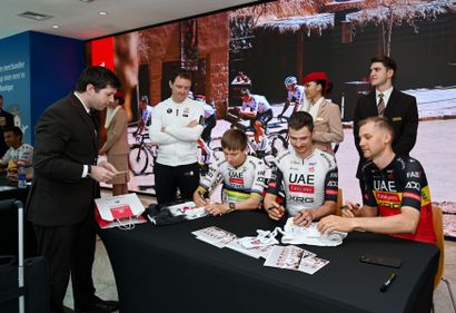 Emirates jersey signed by Tadej Pogačar

Offered...