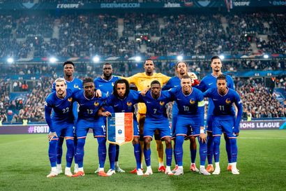 Official blue jersey of the French men's...