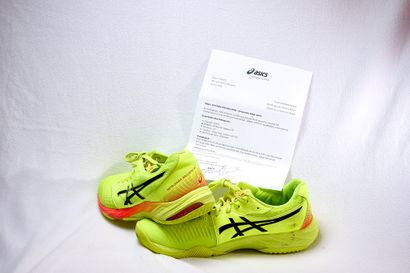 Pair of shoes worn and signed by Dylan Nahi...