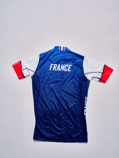 French cycling team jersey signed by Cédrine...