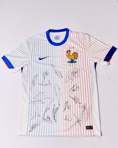 Official white jersey of the French men's...