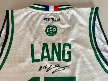Limoges CSP basketball jersey signed by Nicolas...