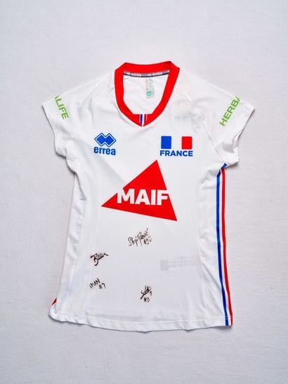 Maillot blanc de l’Équipe de France féminine...