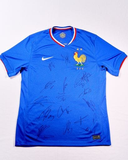 Official blue jersey of the French men's...