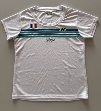 French Badminton team jersey signed by Delphine...