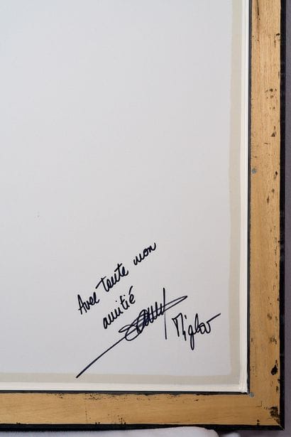 Moulded bust - Amiens SC jersey signed by...