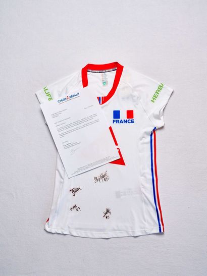 Maillot blanc de l’Équipe de France féminine...
