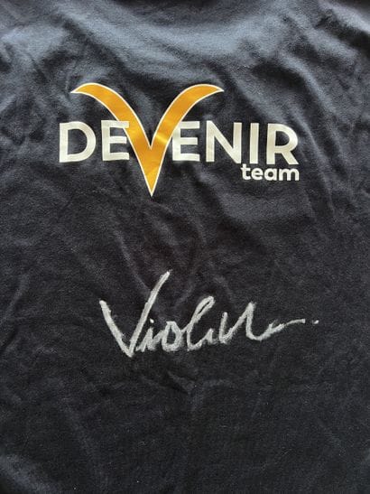 DeVenir T-shirt signed by sailor Violette...