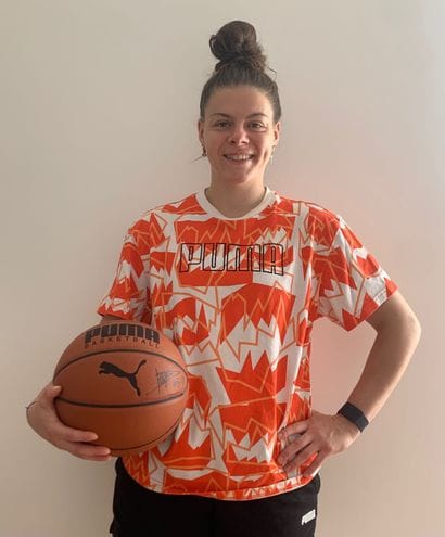 Basketball signed by Marie-Eve Paget - Size...