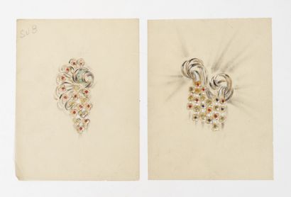 Attributed to Pierre CONROUX (1923-2003)
Two...