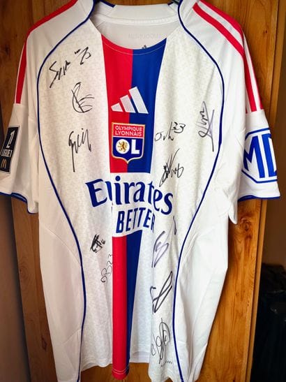 Olympique Lyonnais jersey, signed by the...