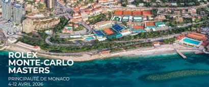 2 VIP tickets to the Rolex Monte-Carlo Masters...