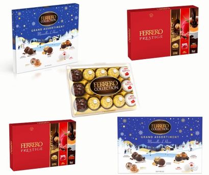 Lot de 11 boîtes d'assortiments de chocolat...
