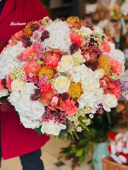 Magnificent bouquet of seasonal flowers from...
