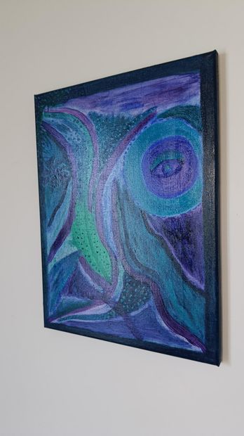 Abstract acrylic painting 