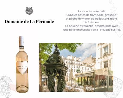 1 case of 6 bottles of rosé Amourette Paris...