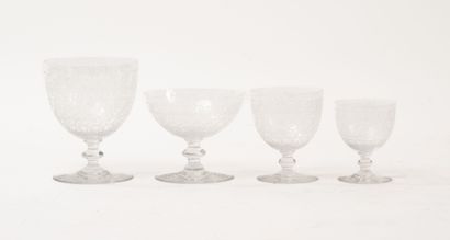 BACCARAT
Set of glasses, Rohan model, including...