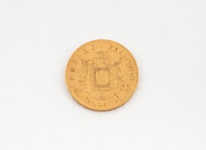 FRANCE
20 franc gold coin Napoléon III tête...