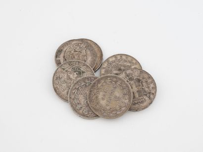 FRANCE, BELGIUM, ITALY
Lot of eight silver...