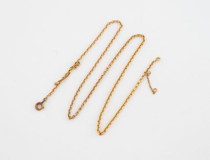 Yellow gold (750) forçat link neck chain....