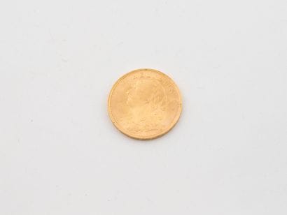 SWITZERLAND
Helvetia 20 franc gold coin.
1935.
Weight...