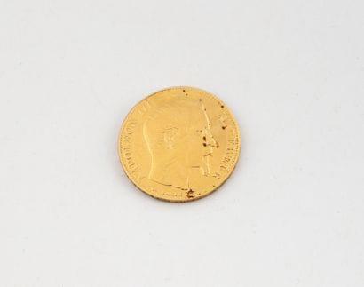 FRANCE
20 francs gold Napoléon III bareheaded...