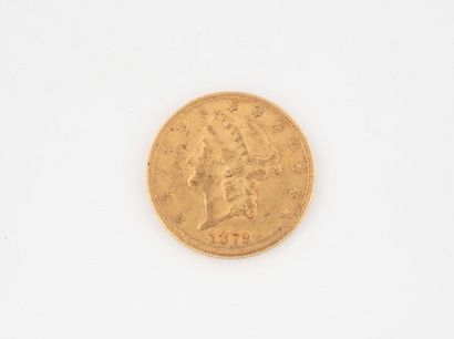 UNITED STATES
A $20 gold coin, Liberty Head.
1879.
Weight...