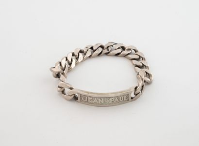 Agent (800) )gourmette chain bracelet, marked...