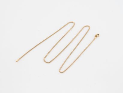 Gold (750) snake chain. 
Lobster clasp.
Weight...