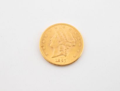UNITED STATES
A $20 gold coin, 1897. 
Weight...