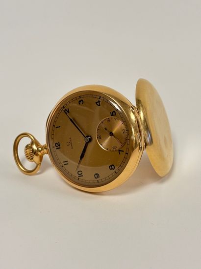 OMEGA
Pocket watch in yellow gold (750)....