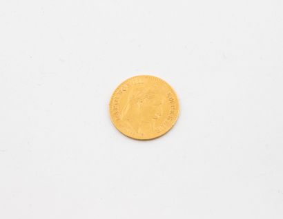 FRANCE
One 10 franc gold coin Napoléon III...