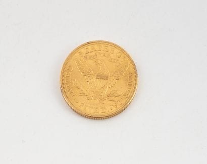 Liberty $5 gold coin, 1904.
Weight : 8.3...