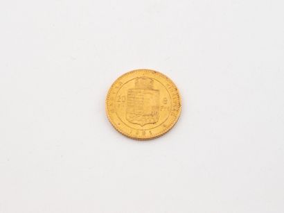 AUSTRIA HUNGARY
20 franc gold coin, Franz...