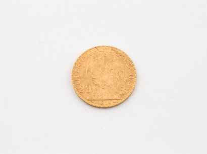 FRANCE
One 20 franc gold Coq coin.
1914.
Weight...
