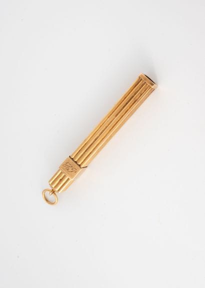 Square-section mechanical pencil pendant...