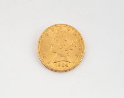 Liberty $5 gold coin, 1904.
Weight : 8.3...