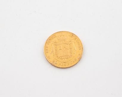 20 pesetas gold coin, Alfonso XIII.
1890.
Weight...