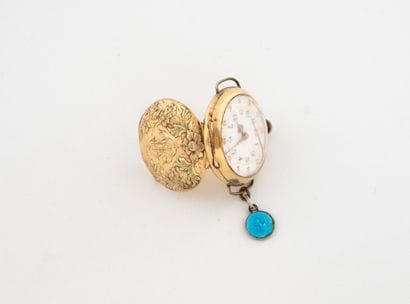Yellow and pink gold (750) wristwatch case....