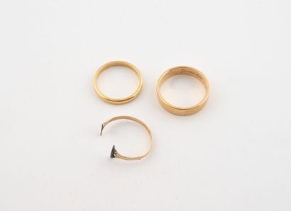 Yellow gold (750) ring debris.
Weight: 8...