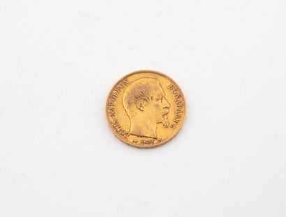 FRANCE 
A 20 franc gold coin, Louis-Napoléon.
1852.
Weight...