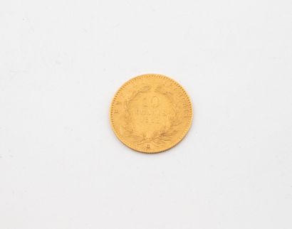 10 gold francs, Napoleon III.
1862.
Weight...