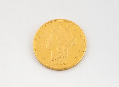 UNITED STATES
Liberty $20 gold coin, 1904.
Weight...