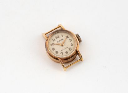 ADMIRA
Round yellow gold (750) ladies' watch...
