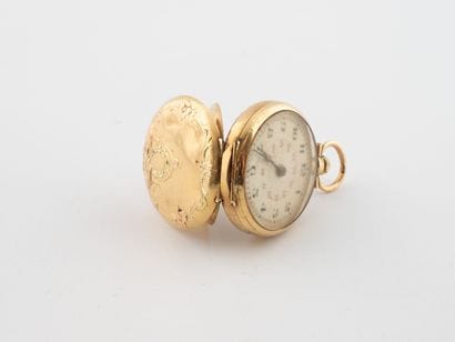 Chased yellow and rose gold (750) collar...